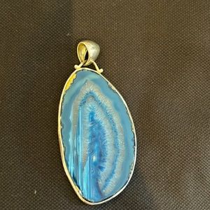 Tous Aqua Blue Quartz Pendant